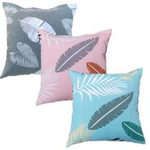 Pure Cotton Leaning Pillow Hold Pillow Cover Car Sofa Cushions Office Large Number Without Core Flat Thread Thickened Leaning Pillow Waist Pillow