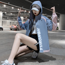 Spring tooling jacket woman 2022 new bf easing ins college craze harbor windsurf jacket student tide