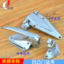 Industrial oven oven handle hinge Cold storage freezer door lock Hinge handle Small medium pressure handle lock folding