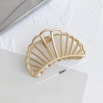 Hair metal grab clip back head hair clip bath shark hair grab elegant temperament hair card Korean large spoon headdress woman