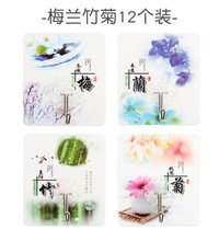 Hook strong adhesive Transparent incognito Strong adhesive Bathroom tile wall hanging dip free hole adhesive Self-adhesive sticky hook