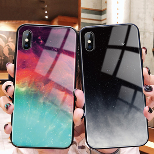 苹果x手机壳iPhone xs max玻璃壳ins冷淡风i8苹果6plus情侣潮7男女款全包6s防摔简约P网红同款六七八xs镜面新