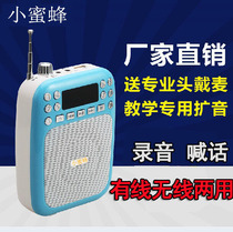 Little bee loudspeaker teacher with wireless outdoor tour guide class small microphone waist hanging headset portable speaker