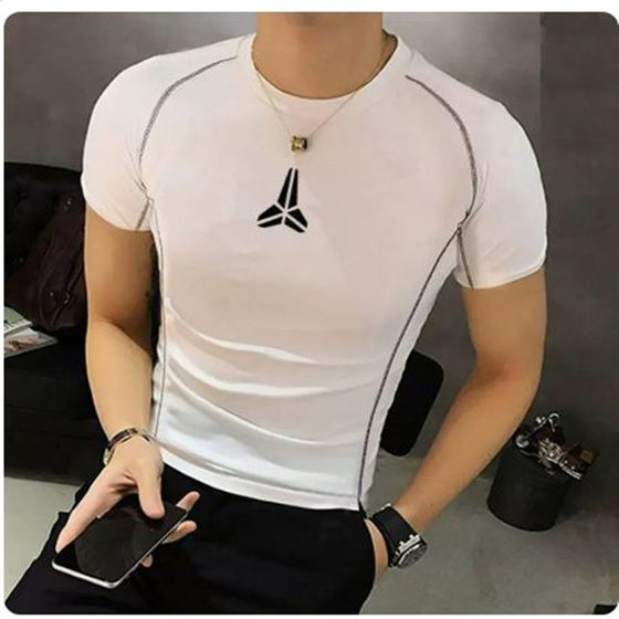 New sports short -sleeved men's tight jacket speed dry sports training base high bombs high bombs half -sleeved fitness trainer uniform
New sports short -sleeved men's tight jacket speed dry sports training base high bombs high bombs half -sleeved fitness trainer uniform