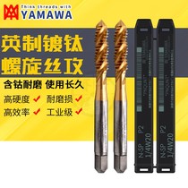 Japan imports YAMAWA English Plated Titanium Spiral Wire Tapping W1 8-40W5 8-11 Stainless Steel Special Wire Cone
