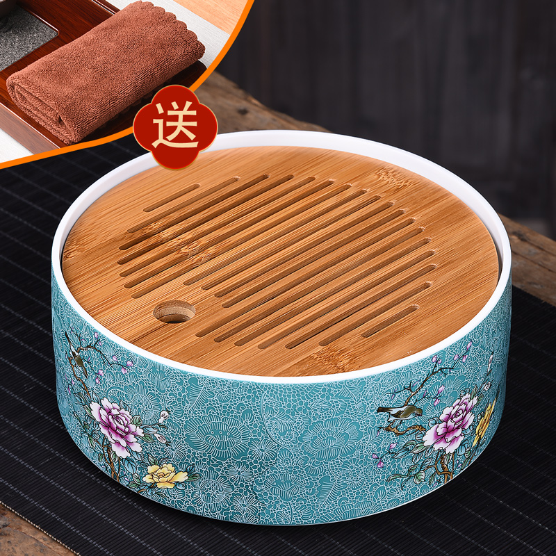 HaoFeng household contracted kung fu tea set, grilled water dry mercifully large tea tray was set Japanese bamboo saucer dish