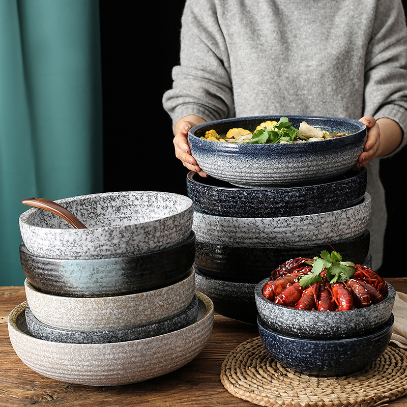 Japanese pickled fish bowl bowl of the big bowl of soup basin household ceramics super - a big bowl of boiled fish the hotel restaurant