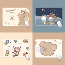 Xiong Huanfeng mouse pad small cartoon cute girl Learning Office dormitory home creative custom large computer writing desk desk desk pad e-sports game non-slip thick notebook keyboard pad