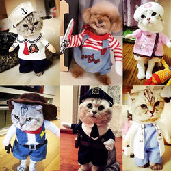 Cat clothes, dog Douyin, the same internet celebrity pet clothes, kittens and kittens, summer funny outfits, spoof