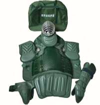 Assassination protective gear headquarters with wooden gun unit training assassination fighting fencing armor against protective gear