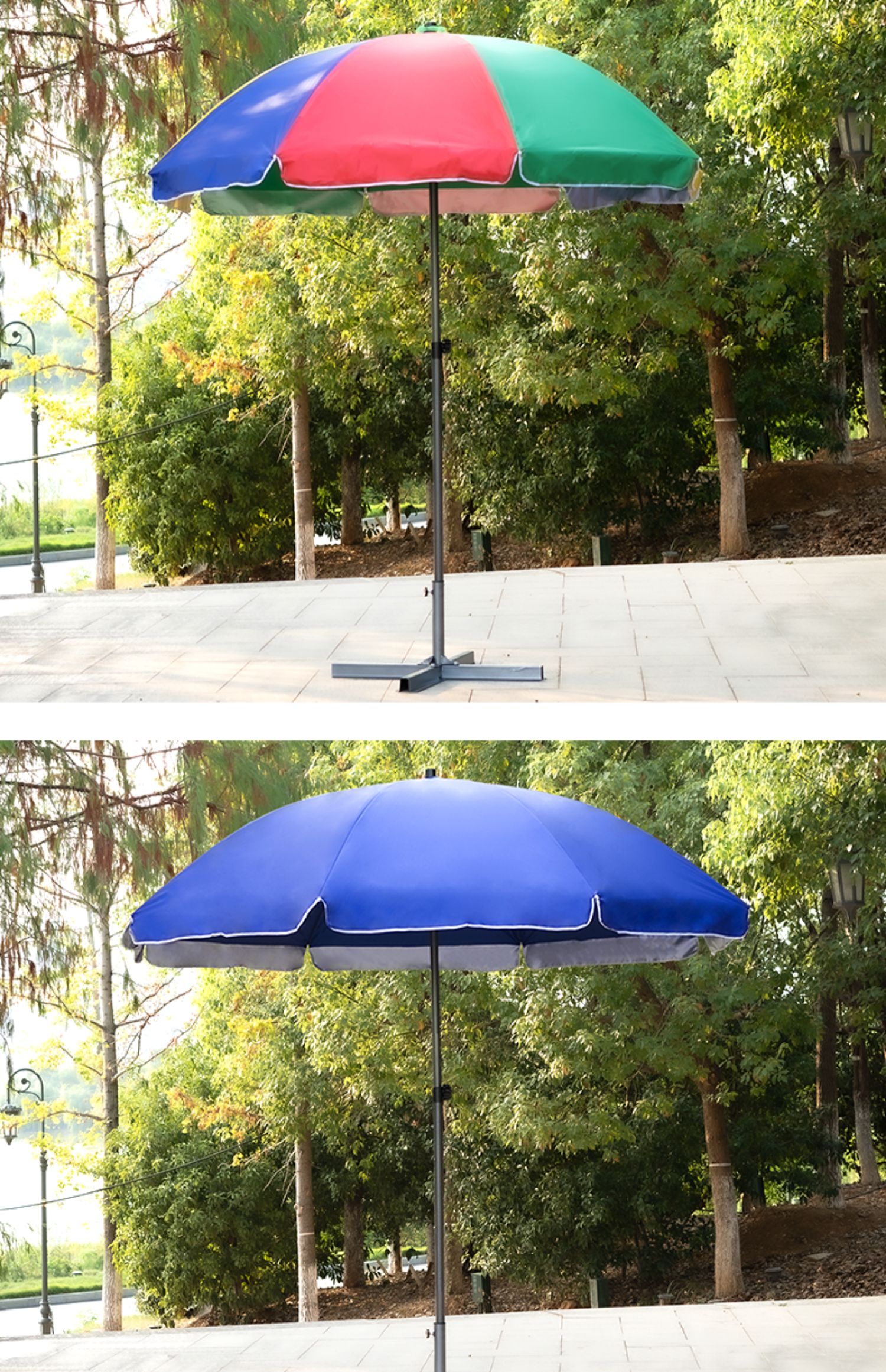 户外遮阳伞摆摊大伞太阳伞雨伞大号商用折叠圆伞庭院伞沙滩伞