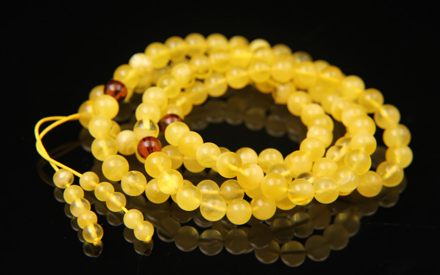 87克 【8-8.4mm】天然108颗金绞蜜佛珠