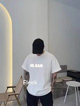 Correct version Minimalist style 22SS new JIL joint reflective print letter short sleeves