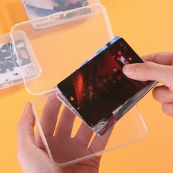 Card storage box transparent children's small card change organizer dustproof lidded Yu-Gi-Oh Ultraman card box