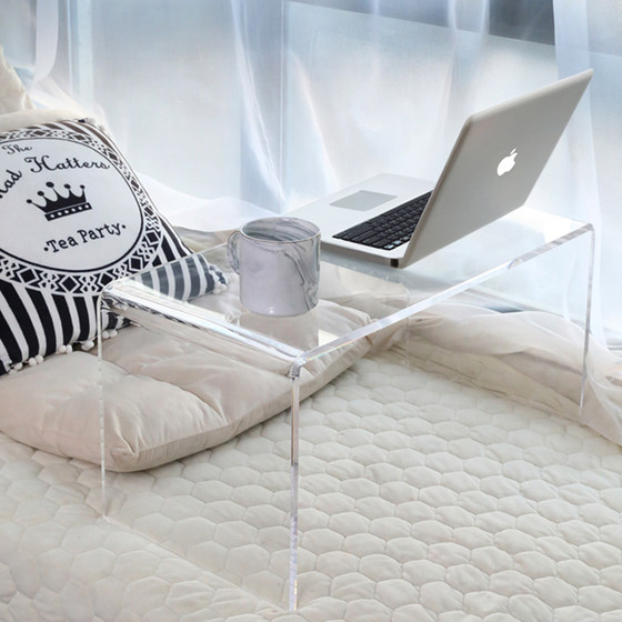Acrylic bay window table coffee table transparent small desk bedroom corner bed small table cabinet tatami low table Acrylic bay window table coffee table transparent small desk bedroom corner bed small table cabinet tatami low table