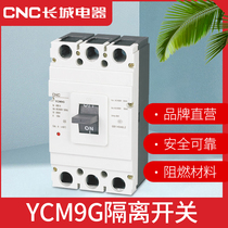 CNC Great Wall Appliances Plastic Shell Type Isolation Switch YCM9G-125 3P 4P 4P 20A 20A 100A 125A