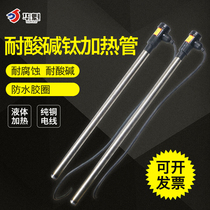 Electroplating bath heating tube Seamless acid and alkali resistant titanium heating tube Electric heating tube Corrosion resistant titanium electric rod liquid heater