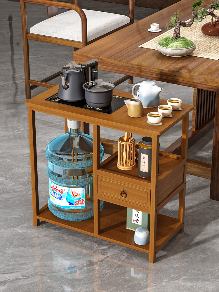 茶桌边柜收纳妙招,茶室整洁有妙法