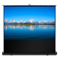 Ground-pull projector screen bracket Floor-to-ceiling projection punch-free portable ground-pull screen 90-inch HD 4K anti-light