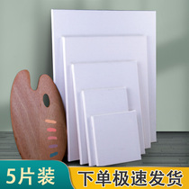 Oil painting frame pure cotton linen cloth frame wood frame with canvas beginner practice drawing material tool propylene paint canvas frame inner frame set special shaped round solid wood frame blank oil painting plate