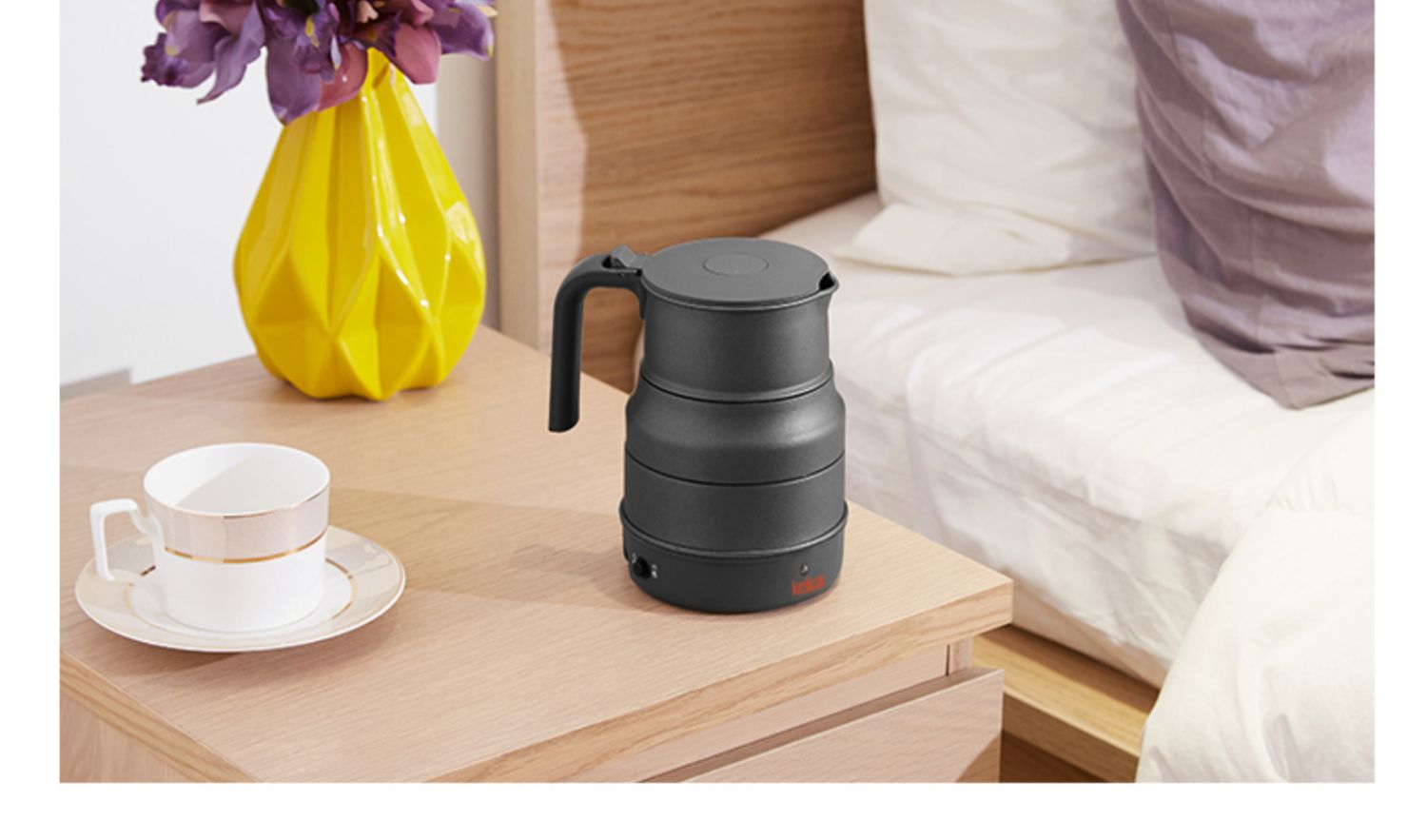 leeka便携式烧水壶小型容量宿舍小功率1人用旅行水杯迷你电热水壶_大