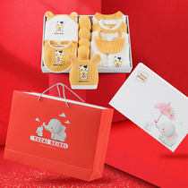Newborn clothes baby gift box spring and summer cotton set newborn baby Full Moon gift newborn supplies