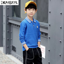 Caesar Children's Sweater Boys' Autumn New Baby Foreign Style Pullover Knitwear Sweater T-shirt Big Boys Girls Fashion