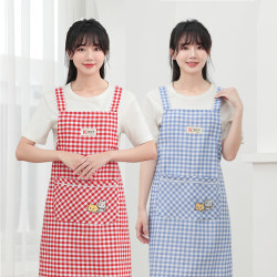 Cotton summer thin apron for home kitchen hygiene, cleaning and cooking breathable new suspender apron overalls