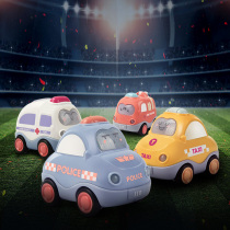 Baby puzzle toy car boys and girls inertia car Childrens engineering police car fire truck 1-2-3 years old