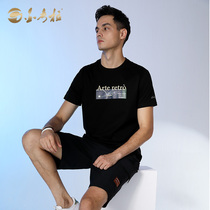 Golden Corra Lovers dress t-shirt cotton round neckline printed T-shirt short sleeve summer new Chauded blouses