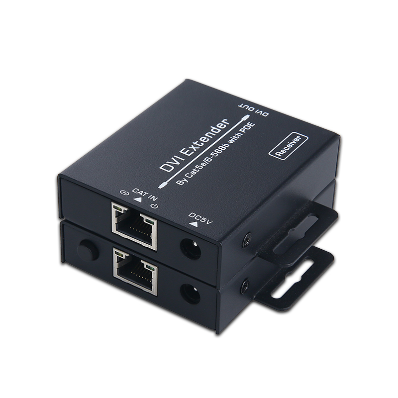 dvi extender 60m single wire transmission 100m to rj45 network signal dvi-d high definition amplifier transmitter support customized development