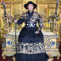 Yan Ming-made Han clothes Mens clothing and acrobatic clothing Clothing Embroidered with Spring Knife Ancient Wind Python and TV Performance Costume Full Set