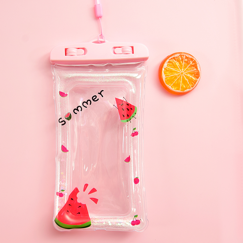 air mobile phone waterproof diving cover touch screen cute cartoon apple huawei general floating swimming sealed