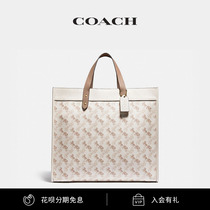 COACH GUCCI LADY CARRIAGE PATTERN 40 FIELD TOTE TOTE CARRIAGE BAG