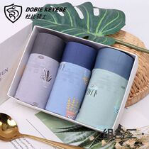 Butterfly Amphine Male Durbi Rider Three Carts Pure Cotton Elastic Cotton Business Printed Flat Corner Underpants Mens Four Corners Pants