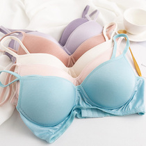 Silk bra without steel ring mulberry silk underwear women gather together to collect auxiliary breasts on top of small breasts large size bra cup ultra-thin