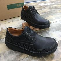 Vietnam-made mens shoes business casual mens leather shoes cowhide breathable thick-soled shock-absorbing air cushion king heightened single shoes