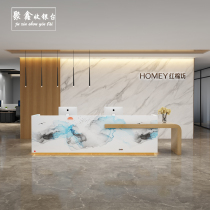 New Chinese ink painting Cashier Beauty salon Health Hall Caier Tea House Shop bar Company reception desk