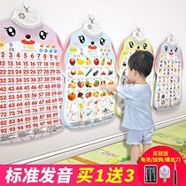 Baby learning to talk artifact training opening voice voice voice wall chart young children early education toys literacy audio point reading