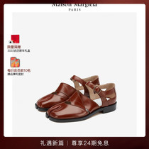 (New Year gift) MaisonMargiela Margila Tabi split toe bright Oxford shoes women