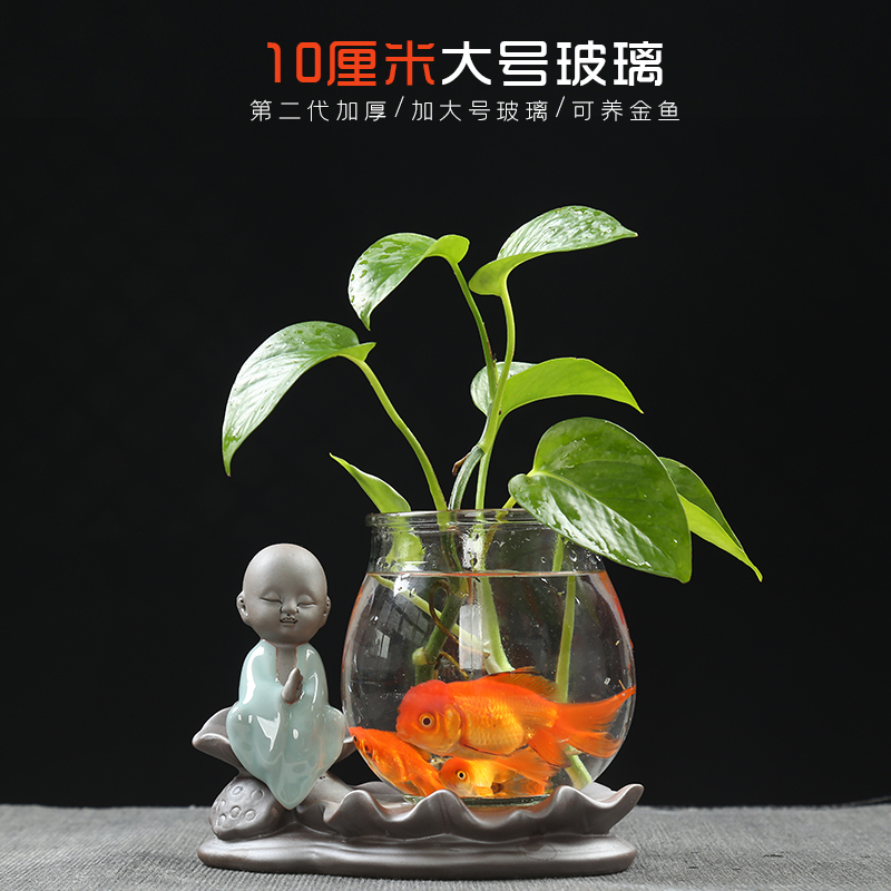 Other creative young monk pig home furnishing articles tea flower vases, ceramic containers hydroponic flower pot