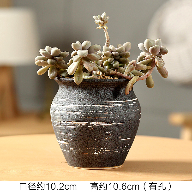 Zhuang zi end coarse pottery, fleshy flowerpot breathable special offer a clearance indoor small fleshy Zhuang zi flowerpot pack mail of large diameter