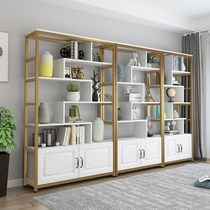 Gallop Modern Brief Shelf Portfolio Living Room Floor Creative Partition Office Multilayer Simple Display Exhibition