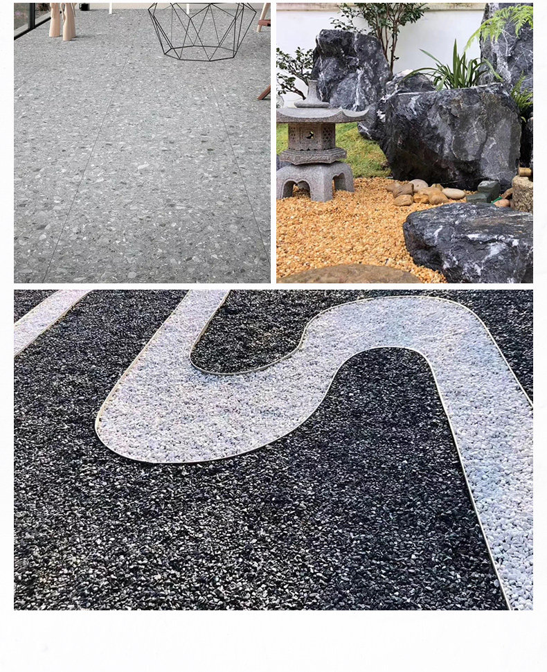 洗米石水磨石水洗石砾石小石头透水路胶粘石庭院骨料水刷石石米粒