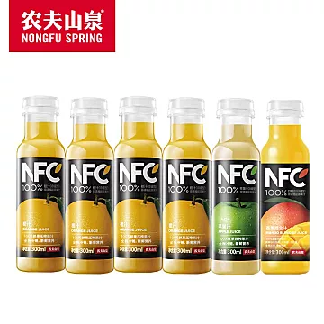 农夫山泉NFC鲜榨果汁300ml*6瓶[10元优惠券]-寻折猪