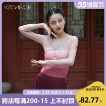 English Classical Dance Dancing Skills Costume Womens Body Rhymes Wear and Light Changing Blouses Chinese Dance Performance Costume Show