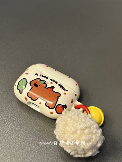ins 귀여운 만화 베이지 색 폴카 도트 베어 애플 무선 Bluetooth AirPods Pro1 2 세대 3 세대 헤드폰 보호 케이스에 적합합니다. ins 귀여운 만화 베이지 색 폴카 도트 베어 애플 무선 Bluetooth AirPods Pro1 2 세대 3 세대 헤드폰 보호 케이스에 적합합니다.