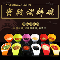 Melamine hotpot tableware buffet small Bowl seasoning bowl plastic sauce bucket dipping bowl seasoning bowl commercial restaurant