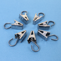 Curtain Hook Accessories Clasp Stainless Steel Small Cramp Bed Curtain Fixed Alive Button Ring Roma Rod Hang Ring Clip