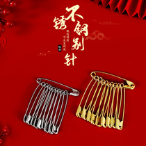 Wedding supplies Wedding pin invisible safety pin buckle festive bag leather corsage belt with silver paper clip